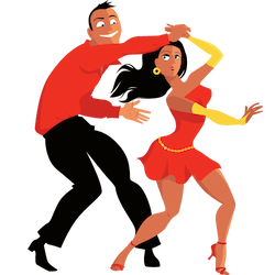 couple dancing the Salsa